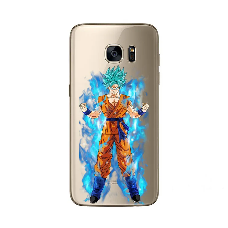 Телефонные чехлы для samsung Galaxy S6 крутые мальчишки мультфильм Dragon Ball TPU Чехлы мягкие