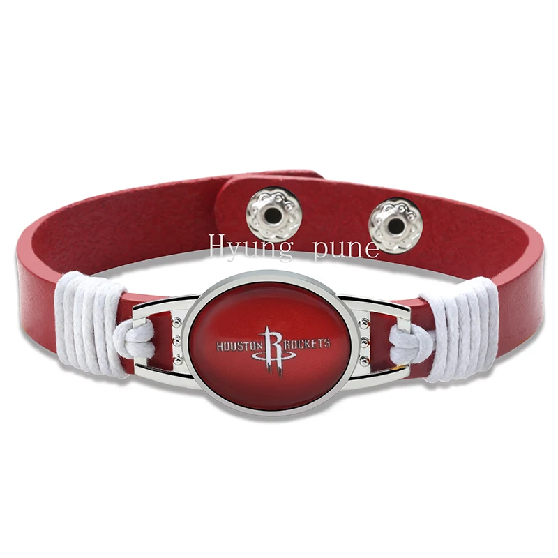 Регулируемый Браслет-манжета из натуральной кожи для баскетбола 12 мм | Украшения