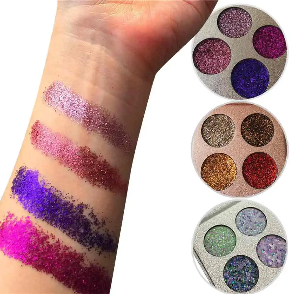 Beauty Glazed блестящая палитра теней для век стойкие водонепроницаемые 4 цвета