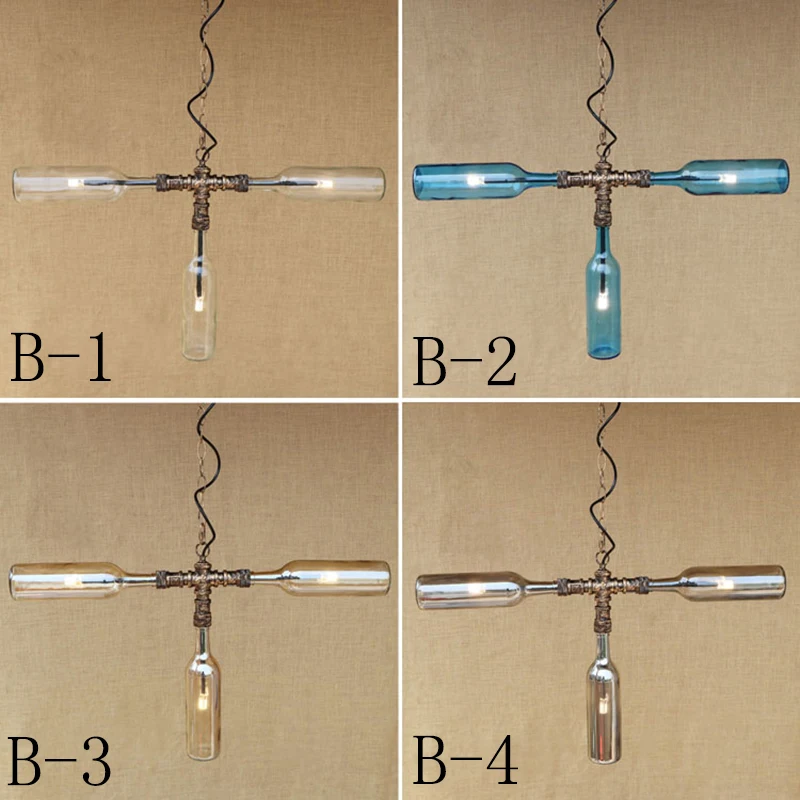 Современная винтажная стеклянная Подвесная лампа с абажуром комнатное
