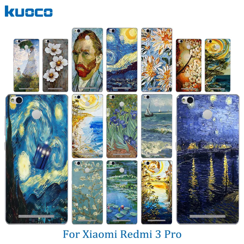 For Xiaomi Redmi 3 Pro Case 3S S Van Gogh Pattern Soft Silicon Back Cover 5.0&quot for Prime Bags |