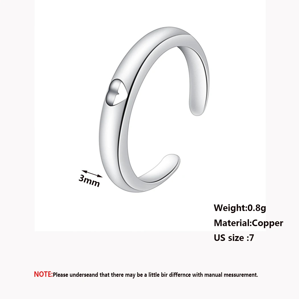 Kinitial персонализированные крошечные кольца в виде сердца для женщин на палец