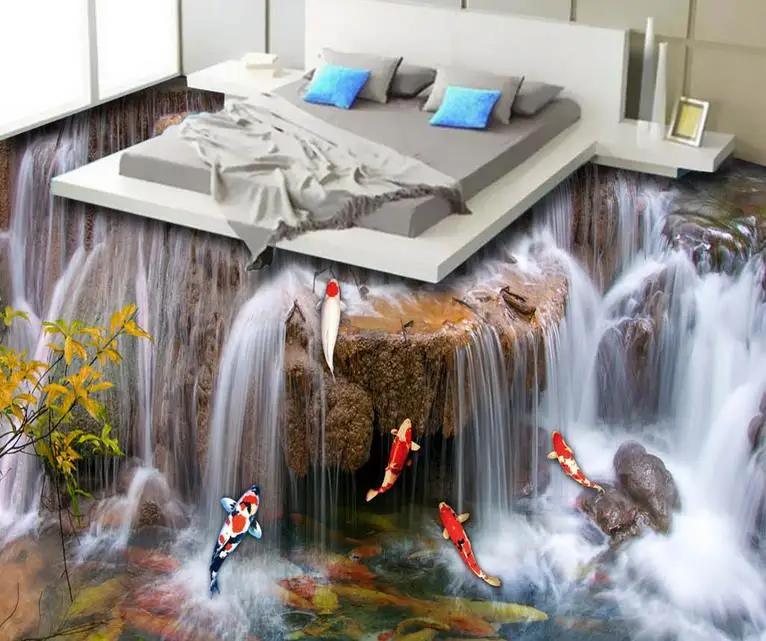 Роскошные 3d обои для стен виниловые гостиной ПВХ|waterfall wallpaper|wallpapers for living roomwallpaper
