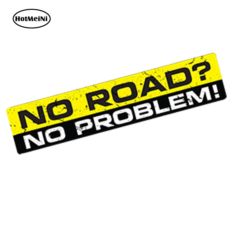 NO ROAD NO PROBLEM HotMeiNi, автомобильный стиль, без дороги, без проблем, автомобильный 3D стикер, Виниловая наклейка, бампер, 4X4, внедорожник, водонепроницаемый, Windows, аксессуары, 15x3 см - Название цвета: NO ROAD NO PROBLEM