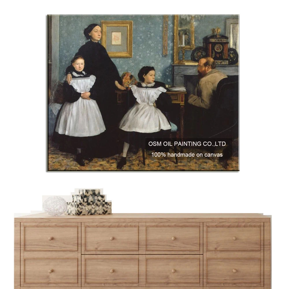 Высококачественная ручная роспись Гармония семейная картина маслом Настенная
