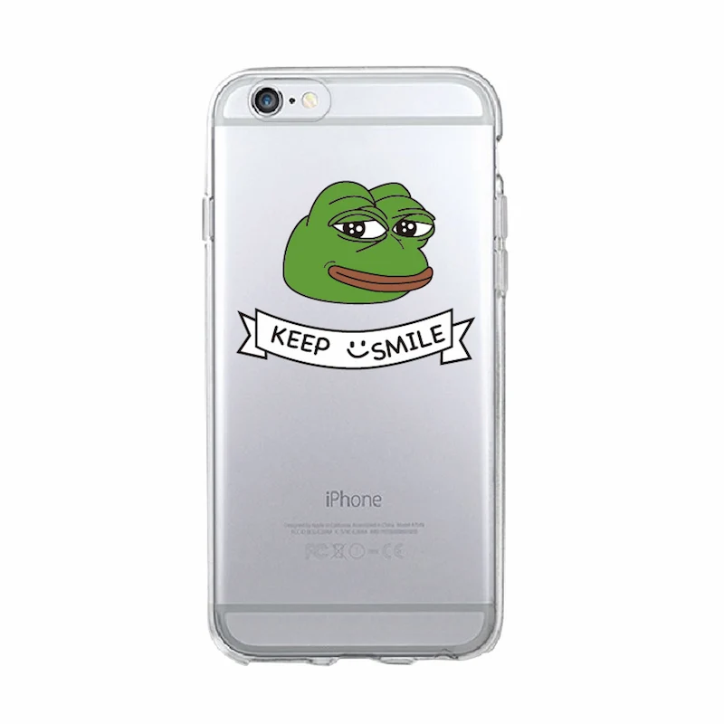 Для iPhone 11 Pro Max 7 7Plus 6 6S 6Plus 8 8Plus X 5 5S SE XS Max Pepe Memes Sad Frog Мягкий ТПУ чехол для телефона Coque Fundas