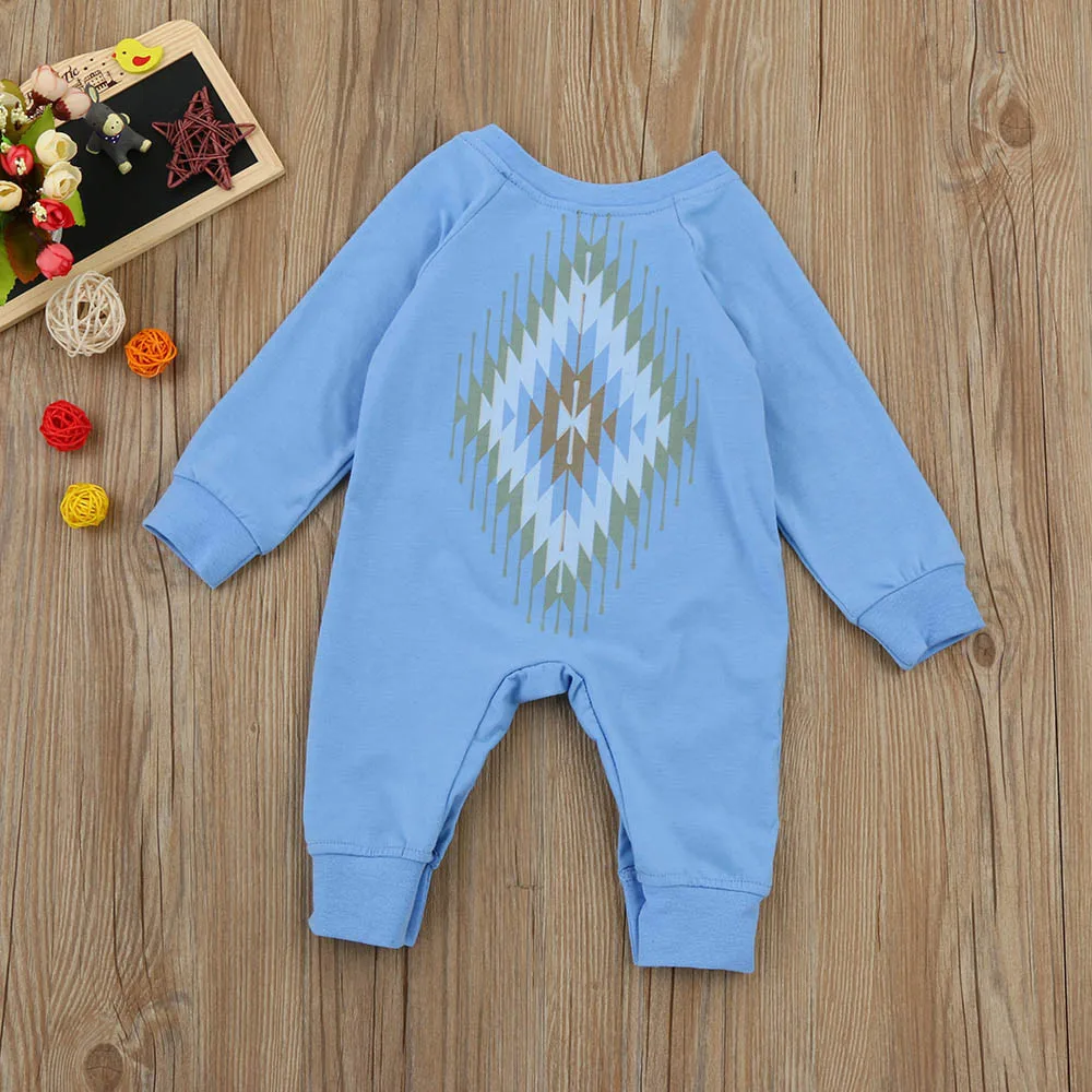 Комбинезон для новорожденных мальчиков и девочек с принтом комбинезон одежда