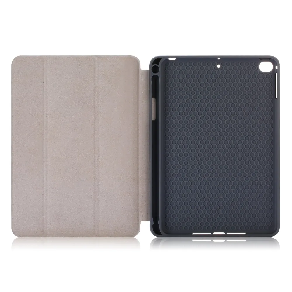 Кожаный флип чехол с держателем для ручки iPad Mini 5 2019 7 9 дюймов смарт сна 4 задняя
