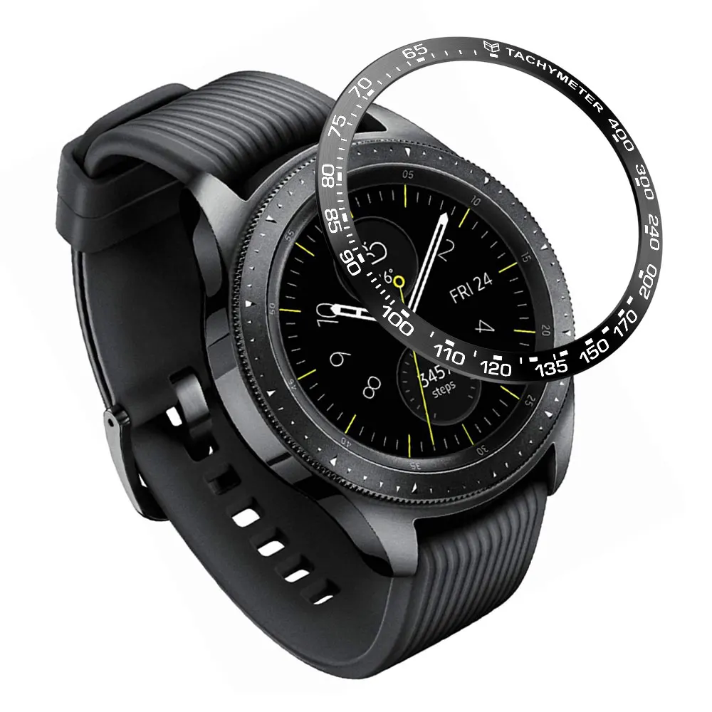 Металлический ободок для samsung Galaxy Watch 46 мм/42 мм чехол gear S3 Frontier/классическая спортивная клейкая крышка ремешок аксессуары 46/42 3