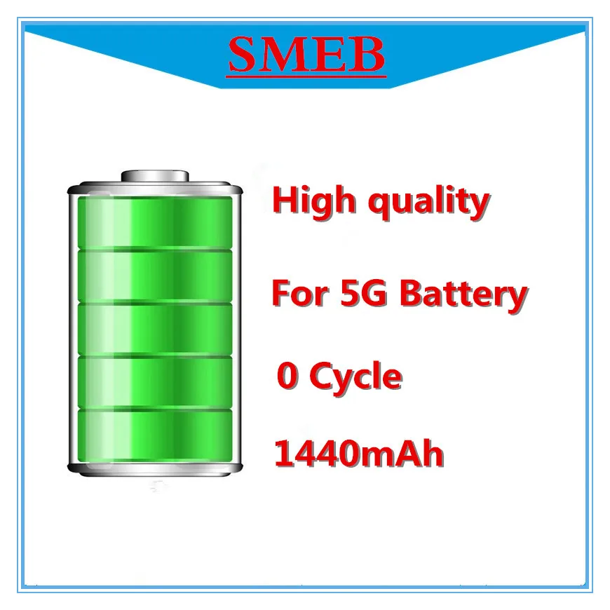 Smeb 100% гарантия 1440 мАч zero цикл литий-ионный аккумулятор для iPhone 5 г батареи