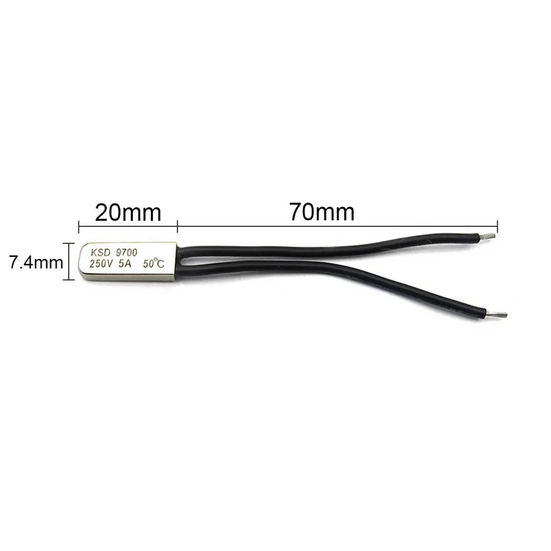 Биметаллический дисковый термостат с контролем температуры 1 шт. 250 В 5 А 50 ~