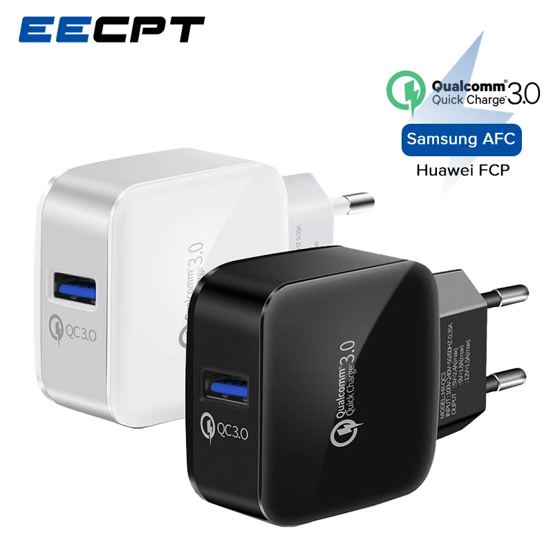 Зарядное устройство EECPT с USB портом и поддержкой быстрой зарядки 3 0 5 В А|Зарядные