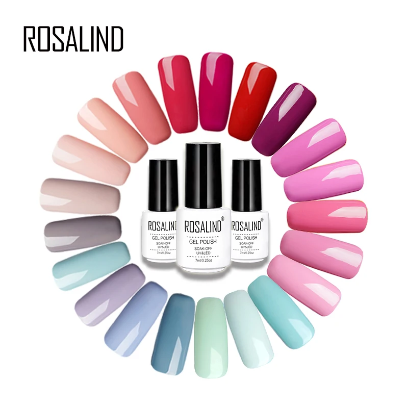 ROSALIND 7 мл чистый цвет серии Гель лак для ногтей Дизайн гель продлевающий половой