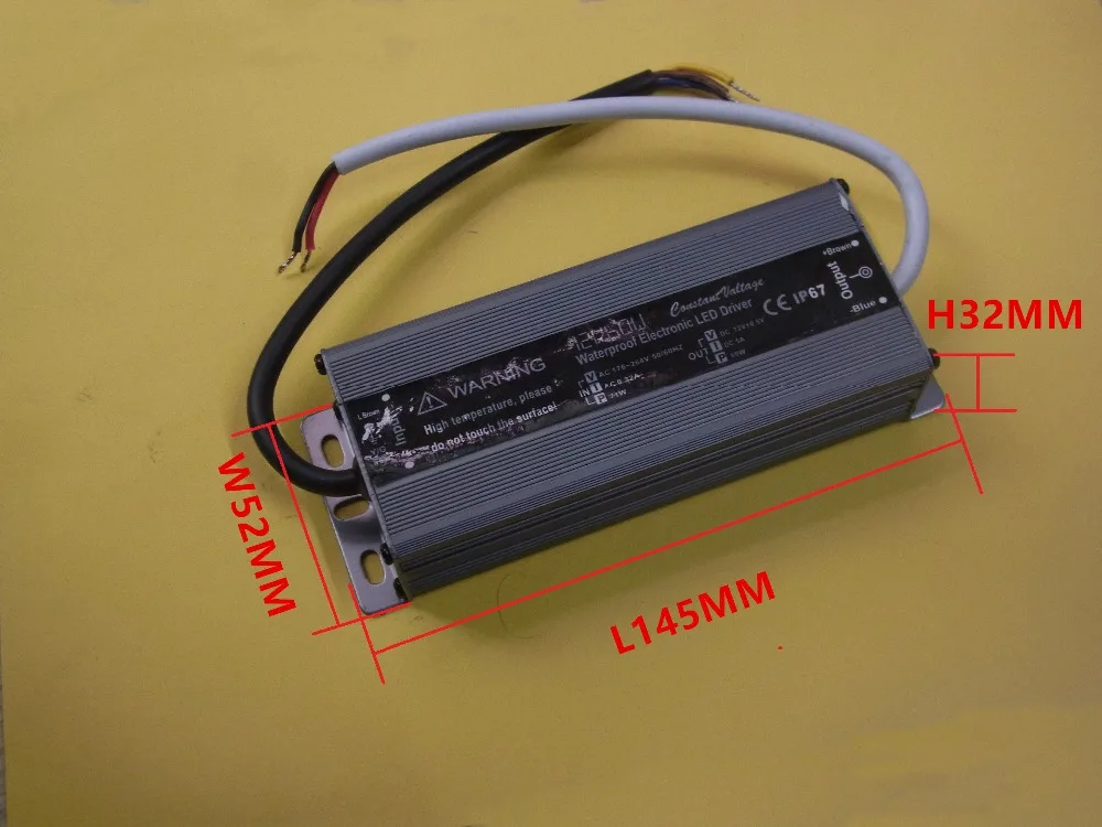 

60W IP67 Waterproof LED Switching Power Supply 12V 24V LED Driver Adapter 5A 2.5A Underwater light Underground lamp110V 220V CE