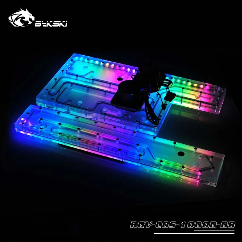 Водная охлаждающая пластина Bykski для CORSAIR Чехол 1000D RBW(5 В)/RGB(12 В) подходит
