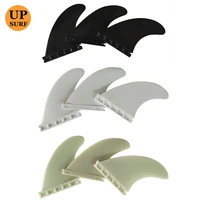 prancha quilhas de m surfboard fin clear black single tabs fin high quality plastic singletabs fins 5sets sale free shipping