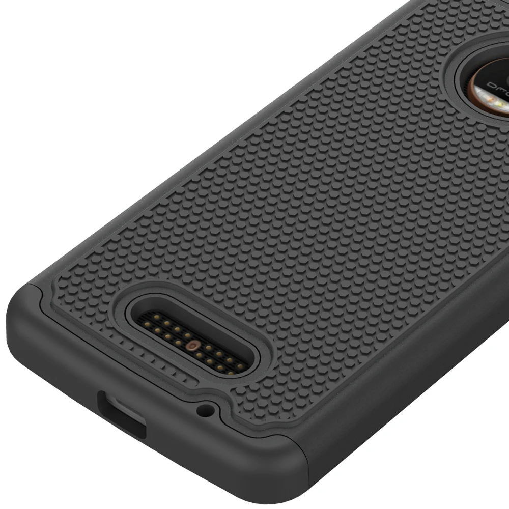 Для Moto Z Play шин Двухслойный Силиконовые Футляр Пластиковая Крышка Броня