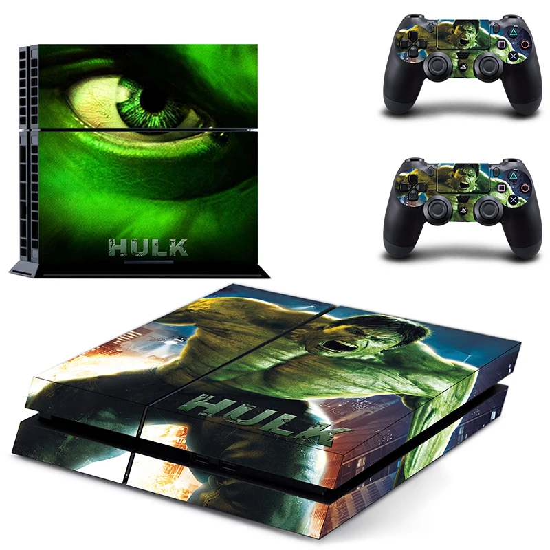 Наклейка Marvel The Avengers Iron Man Hulk для PS4 Виниловая наклейка консоли Playstation 4 и 2