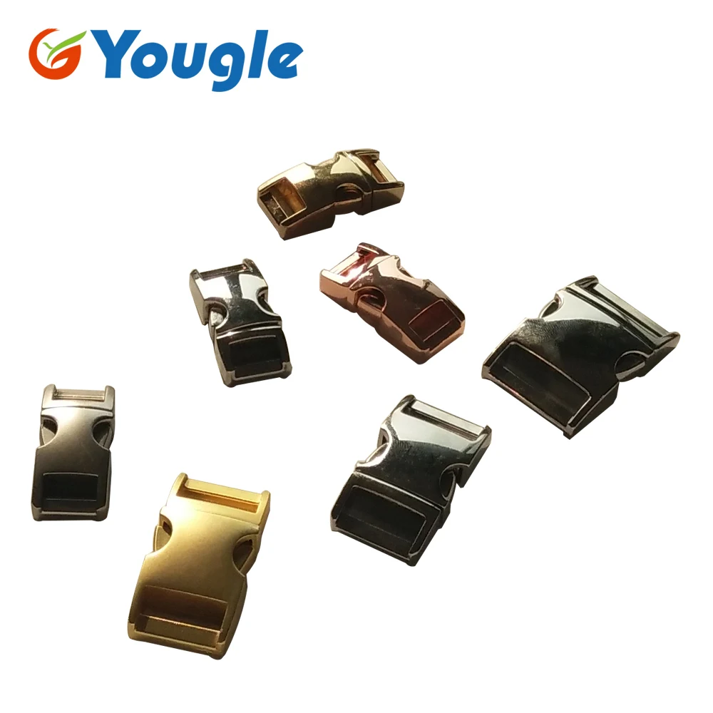 5 шт./лот металлический изогнутый Свадебный слот быстросъемные пряжки с боковой