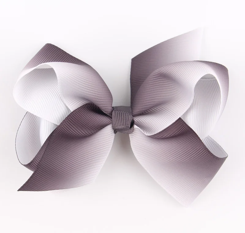 1 шт. 5 дюймов радужная лента заколка-бабочка для девочек банты волос с зажимом