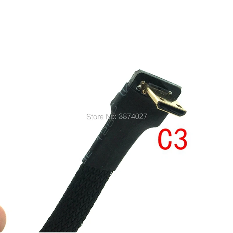 FPV 10 см 15 20 30 50 FPC лента плоский мини HDMI совместимый экранирующий кабель для HD