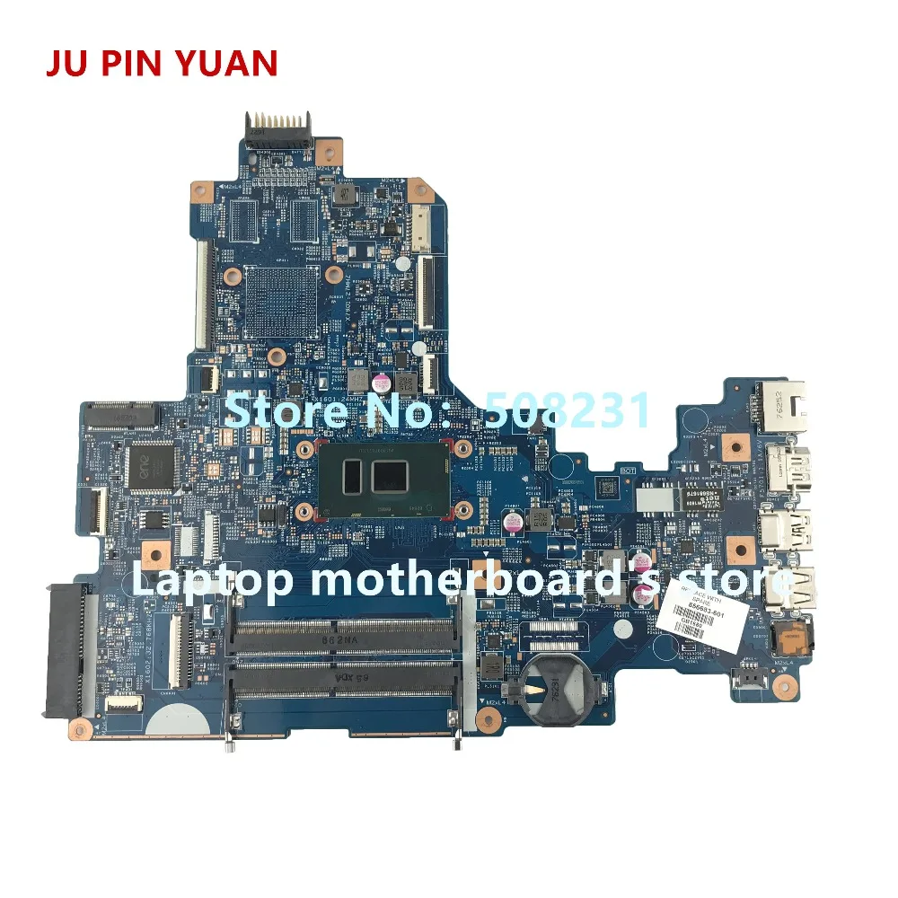 JU PIN YUAN 856683-601 856683-501 448.08E01.0021 для ноутбука hp 17-X 17T-X 17-X001CY Материнская плата ноутбука i3-6100U полностью протестирована