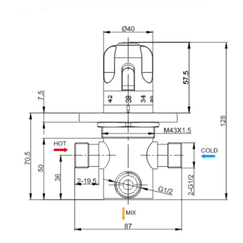 Бесплатная доставка G 1/2 &quot/DN15 латунный Автоматический термостатический