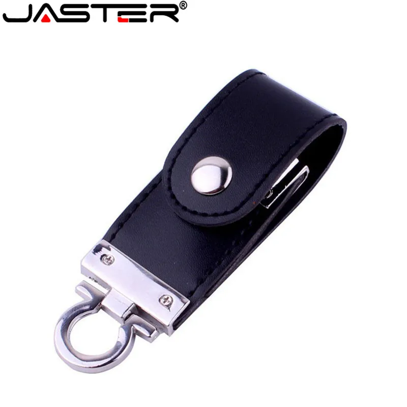 JASTER Горячая продажа металлический кожаный брелок флешки usb флеш-карта накопитель
