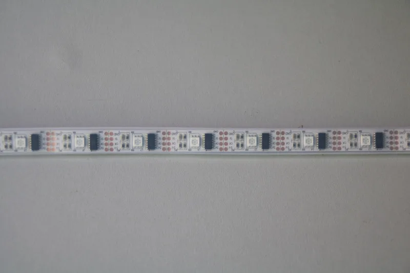 WS2801 DC5V 1 м 32 светодиодный s/m 2801 чип 5050 RGB Светодиодная лента 12 мм индивидуально Адресуемая лента полный сон Цвет IP67 свет