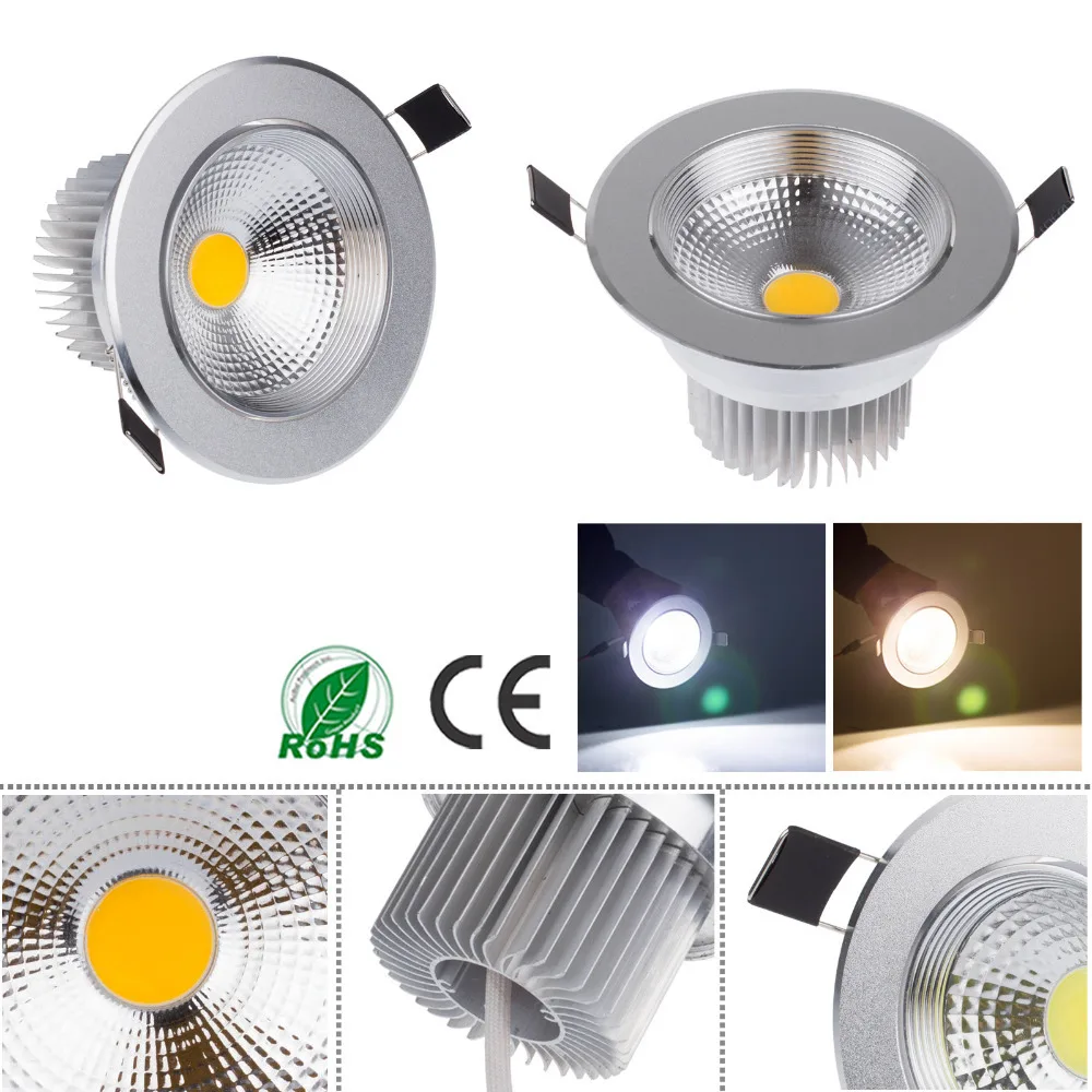 Диммируемый Светодиодный точечный светильник LemonBest 3 Вт 5 7 9 светодиодный для дома