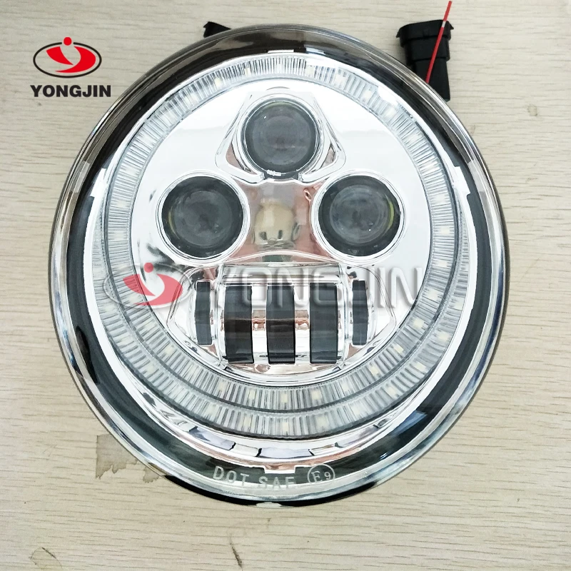 DOT E9 мотоциклетная алюминиевая черная фара для Harley V Rod VRSCA VRSC VRSC/V-ROD светодиодный