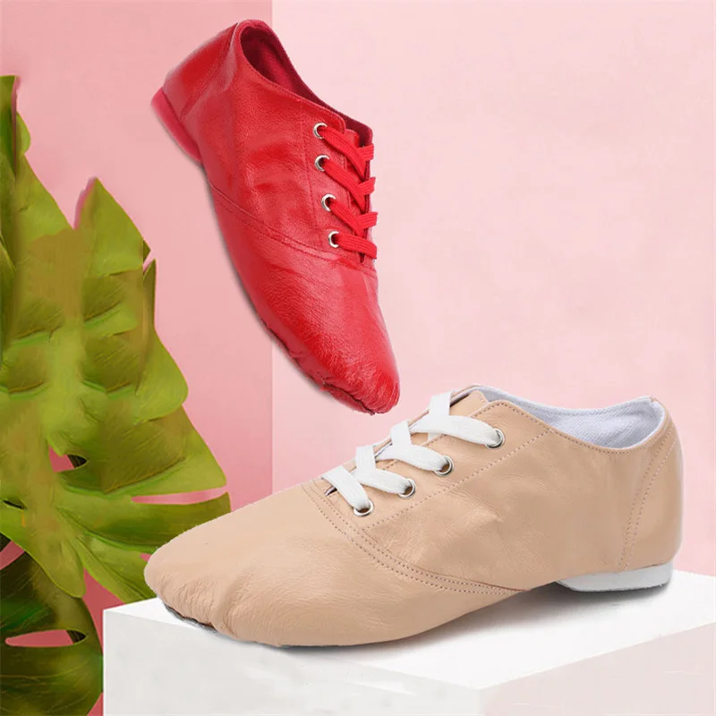 Современные низкие джазовые туфли танцевальная обувь на шнуровке с мягкой