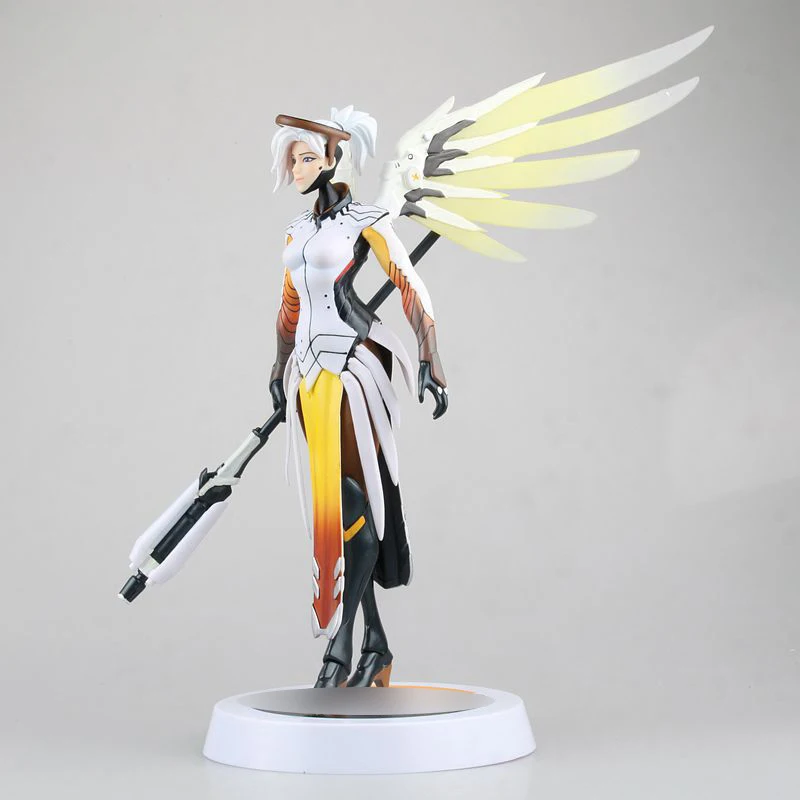 Экшн фигурка OW Mercy модель kinderen Speelgoed Geschenken Collectie Tracer ПВХ 30 см игровая фигура|action