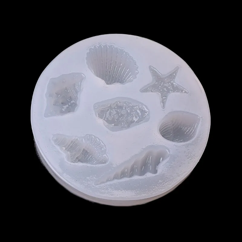 Epoxy Clear Silicone Resin Liquid Mold Shell Conch Starfish Pendant Casting Beads Crystal Molds DIY Jewelry Making Tool Craft | Дом и сад