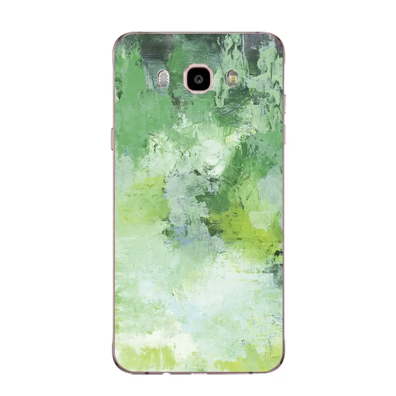 Marble Soft Clear TPU Phone Case For Samsung J3 J5 J7 S6 S7 S8 note8 A3 A5 C7 J2prime Feather Forest Shell Cover Free Shipping | Мобильные
