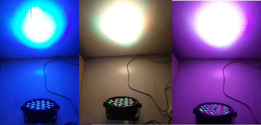 2 шт/плоский 54 X3W LED Par свет Par-прожектор RGB DMX512 управления DJ оборудование | Освещение