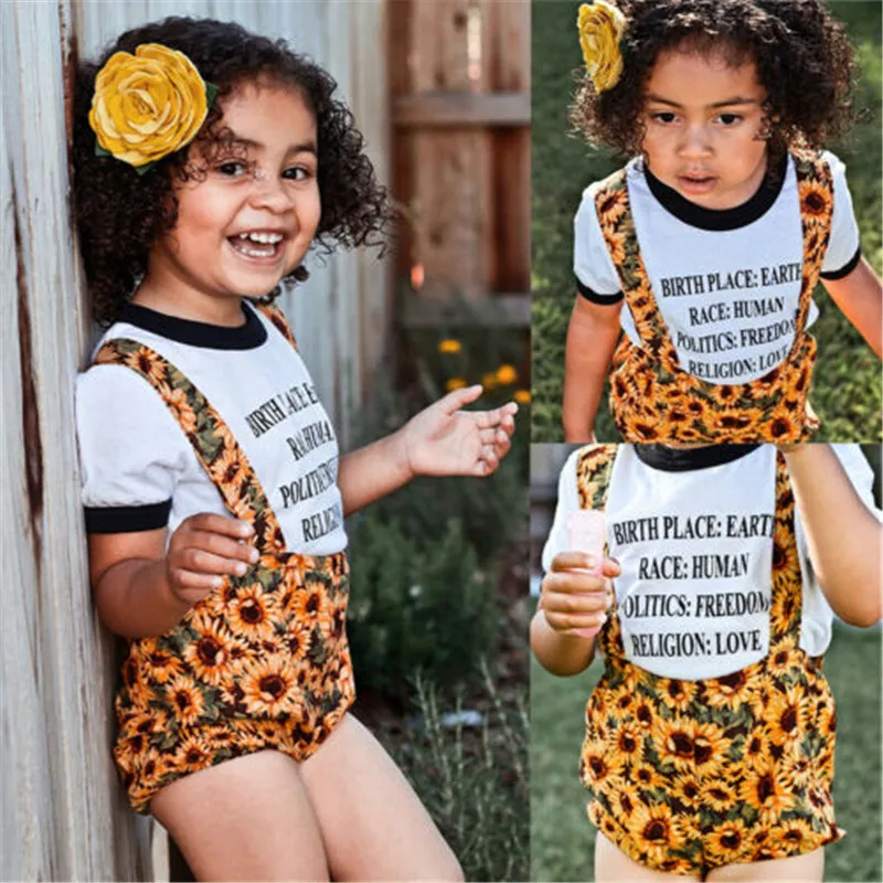 Одежда для маленьких девочек летние топы с короткими рукавами новорожденных