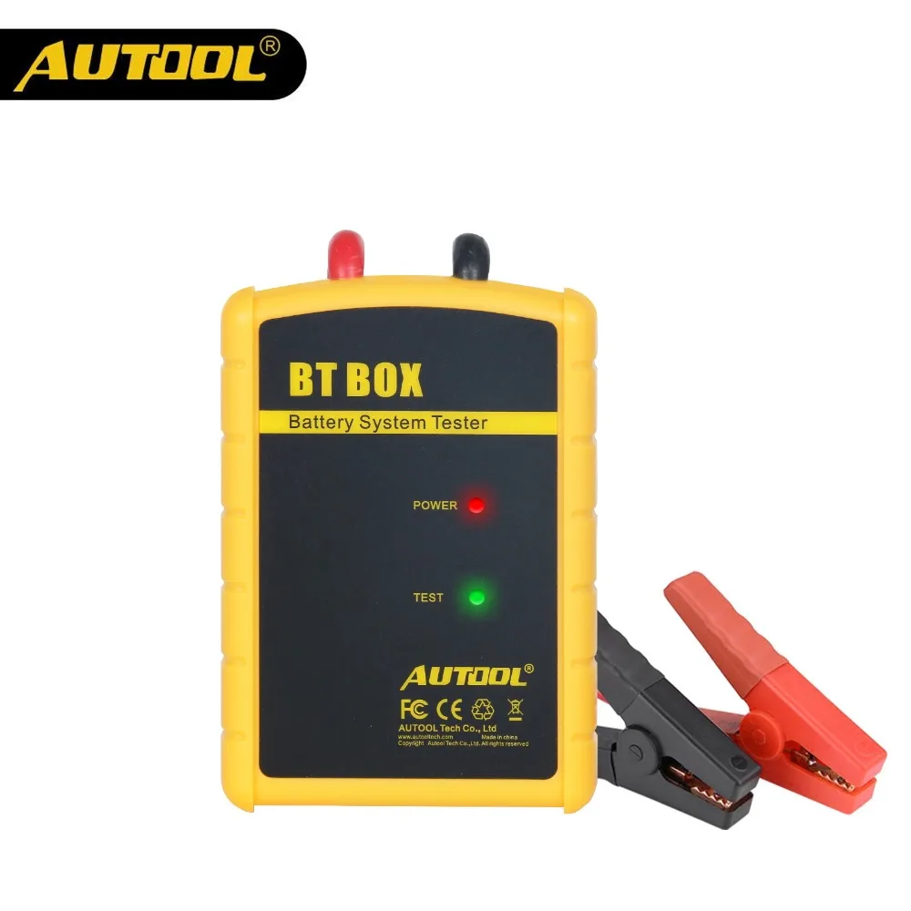 AUTOOL BT BOX 12 в автомобильный тестер батареи Bluetooth беспроводной анализатор заряда батареи автоматический диагностический для Android IOS телефона