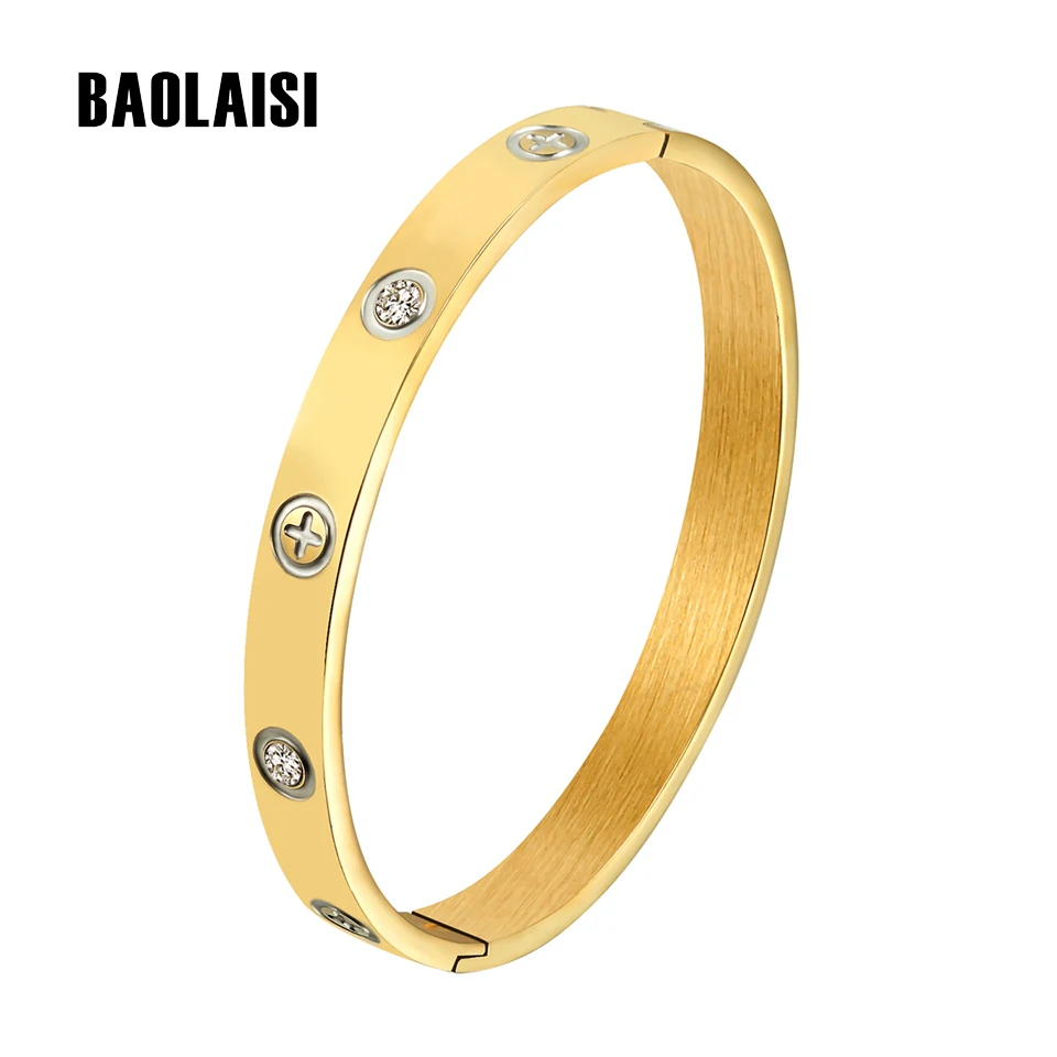 Новые уникальные браслеты BAOLAISI с крестом и винтами для влюбленных пар мужские