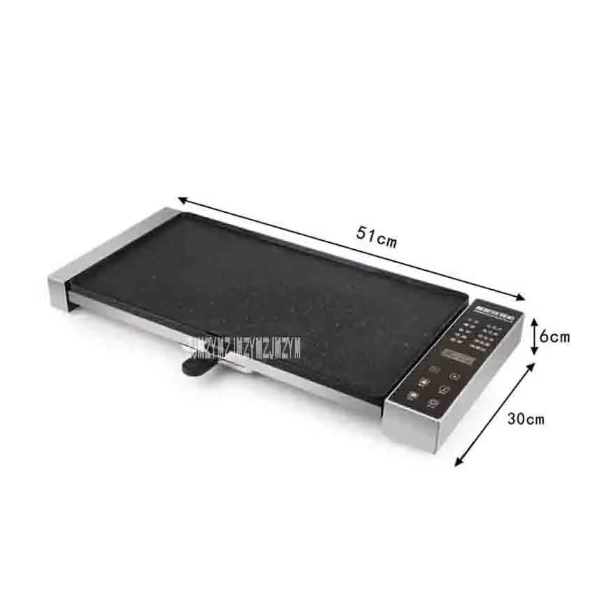 electric grill jp 05 high quality household smokeless non stick pan teppanyaki barbecue machine 220v 1500w for 3 5 people free global shipping