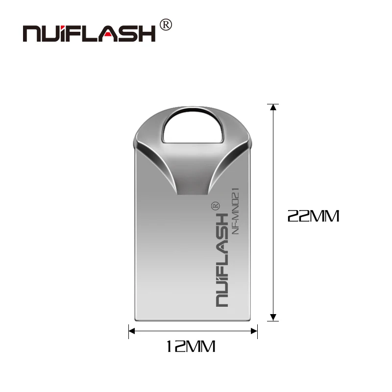 Nuiflash usb флеш-накопитель, 64 ГБ, металлический USB 2,0, серебристая флешка, 4 ГБ, 8 ГБ, 16 ГБ, 32 ГБ, u-диск, флешка, 128 ГБ, флешка, ключ