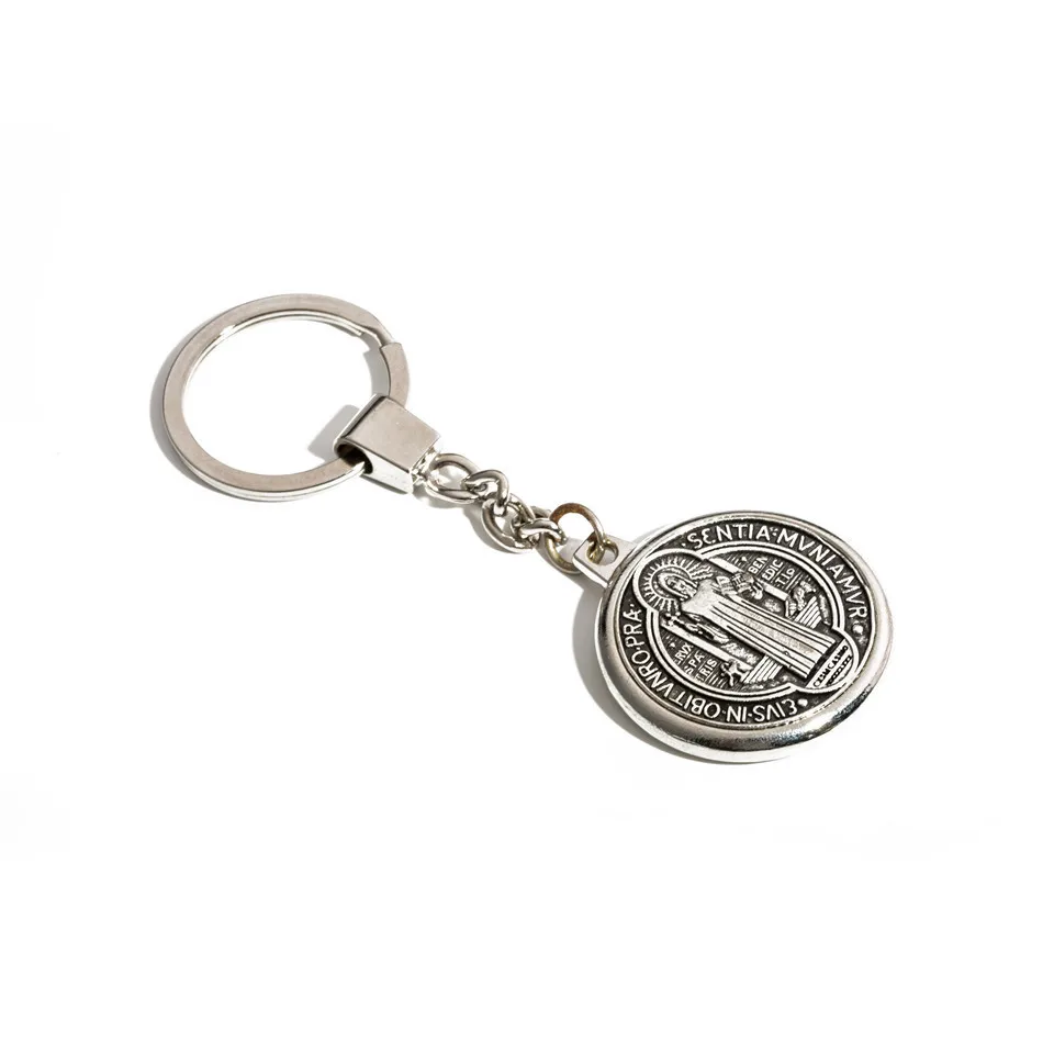 New crucifix jesus cross keychain for women men Trendy jesus christian virgin mary pendant key chain car styling keyring jewelry - Цвет: J020095