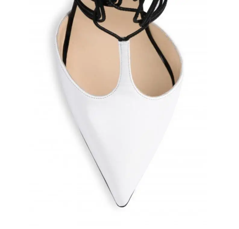 Туфли-лодочки на шпильке с острым носком и узким ремешком Лидер продаж