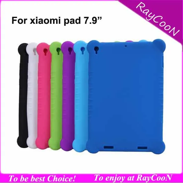 7.9&quot tablet silicon case For xiaomi pad silica gel Soft back cover mipad bag for 7.9 Sleeve Shell | Мобильные телефоны и