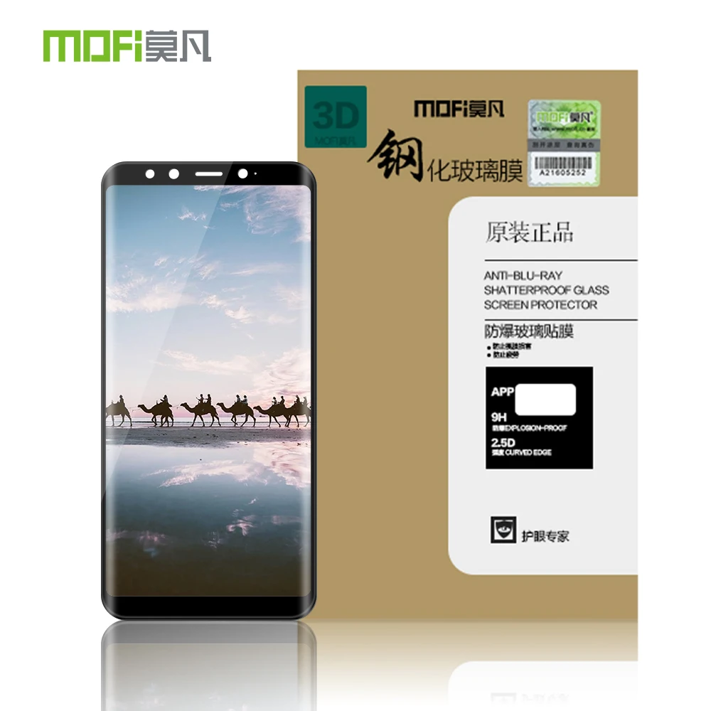 Лидер продаж изогнутое закаленное стекло с полным покрытием для Xiaomi Mi 6X Mi6X MOFi 3D