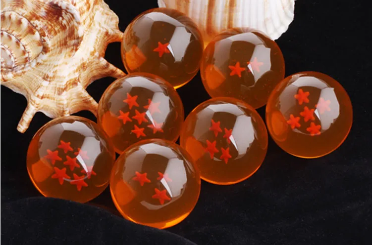 Горячая продажа Аниме DBZ 4 5 см Реплика Dragon ball Z Dragonball Shenron хрустальный шар 7 шт. с