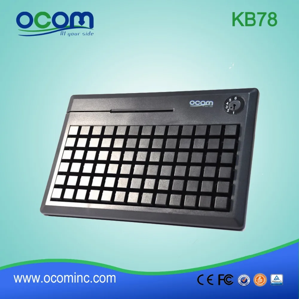 KB78 (PS2 + MSR): 78 Ключи программируемая клавиатура с 1/2/3 трека card reader|programmable keyboard|keyboard