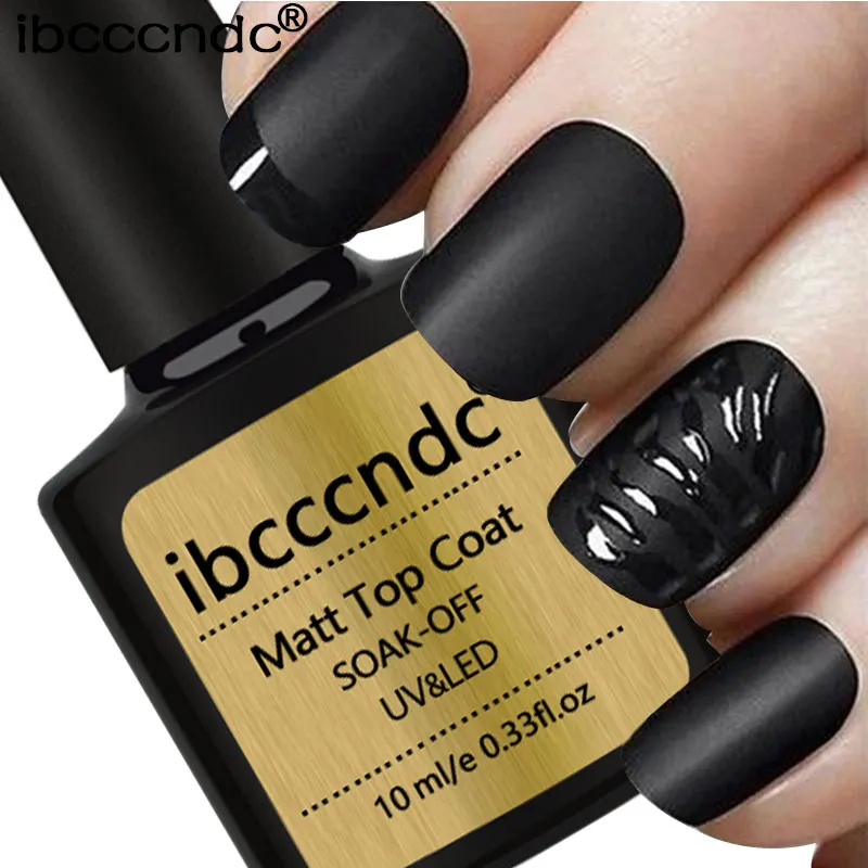 Ibcccndc 10 мл высококачественное матовое верхнее покрытие гель для ногтей