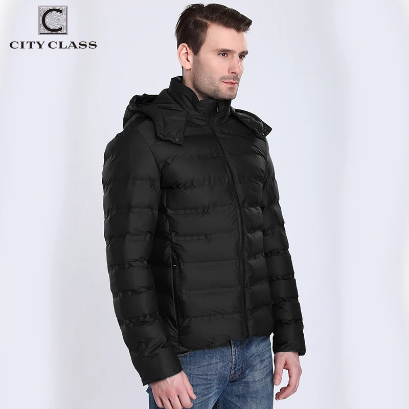Город класса новый Толстая теплая зимняя куртка Для мужчин пальто Fishion