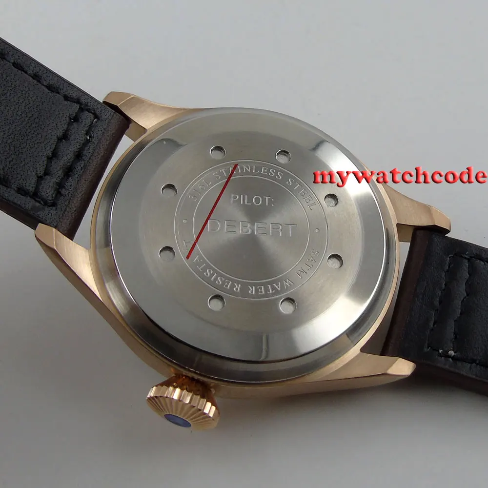 Автоматические Мужские и женские часы с сапфировым стеклом черным циферблатом 42